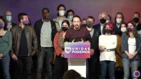 Comparecencia de Pablo Iglesias tras las elecciones de la Comunidad de Madrid.