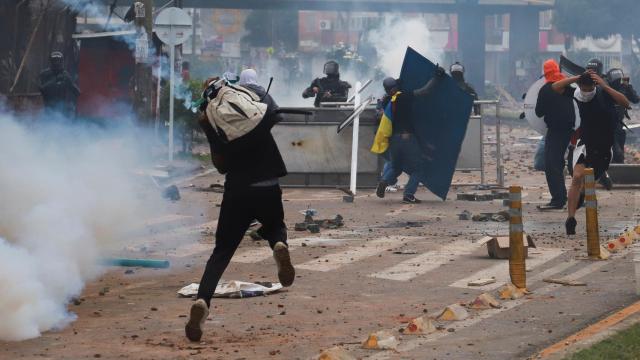 Las protestas en Colombia.