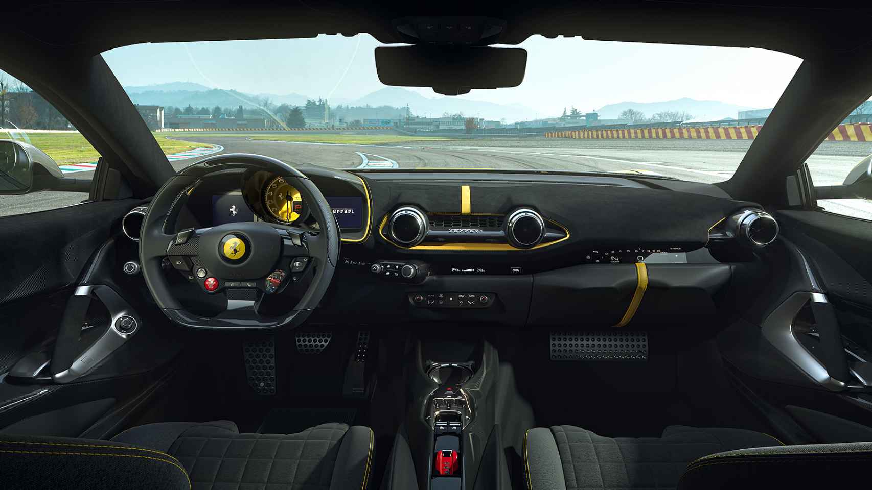 Interior del Ferrari Competizione 812 Superfast.