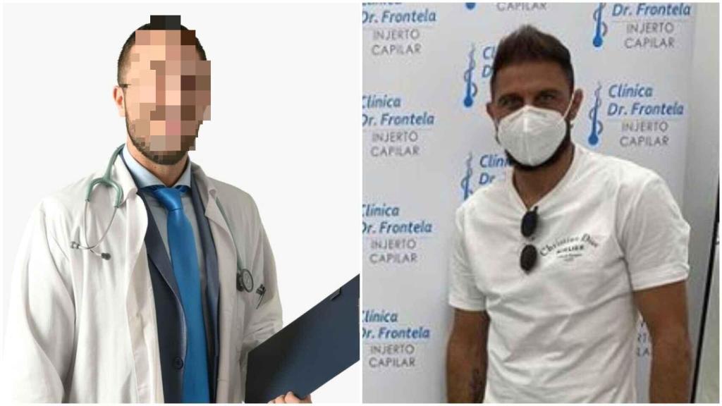 F. J., nieto del conocido forense L.. Imagen que el presunto falso doctor usa en la web de su empresa.