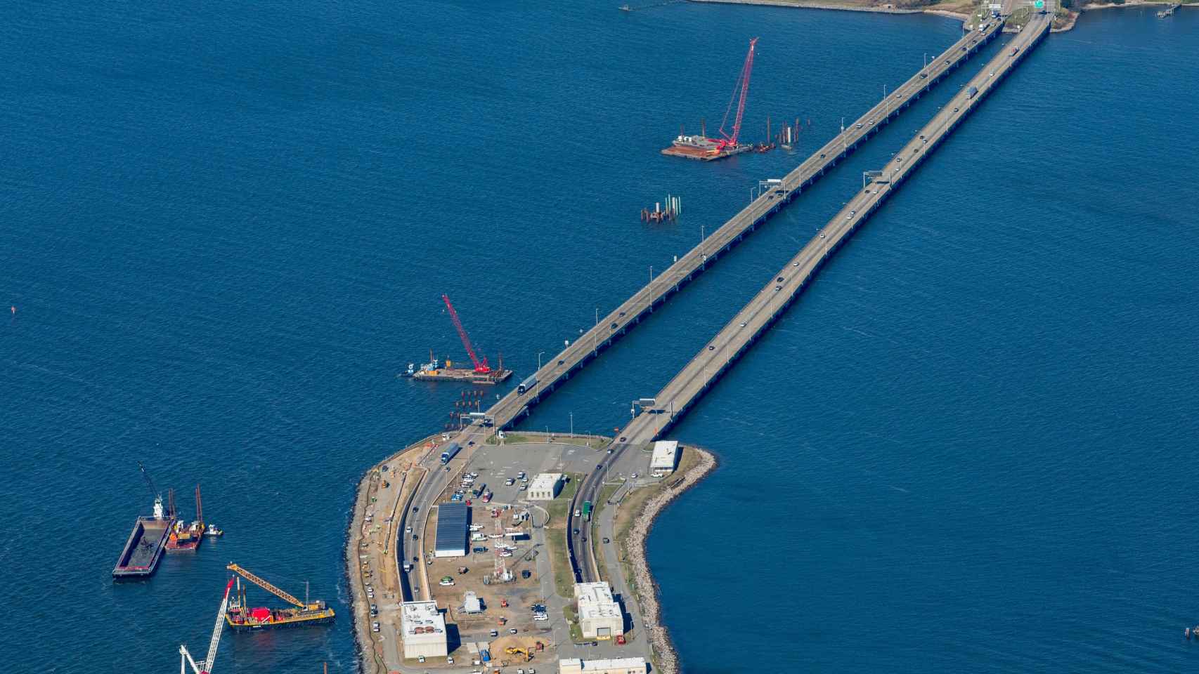 Imagen del viaducto en la I-64 Hampton Roads que construye ACS.