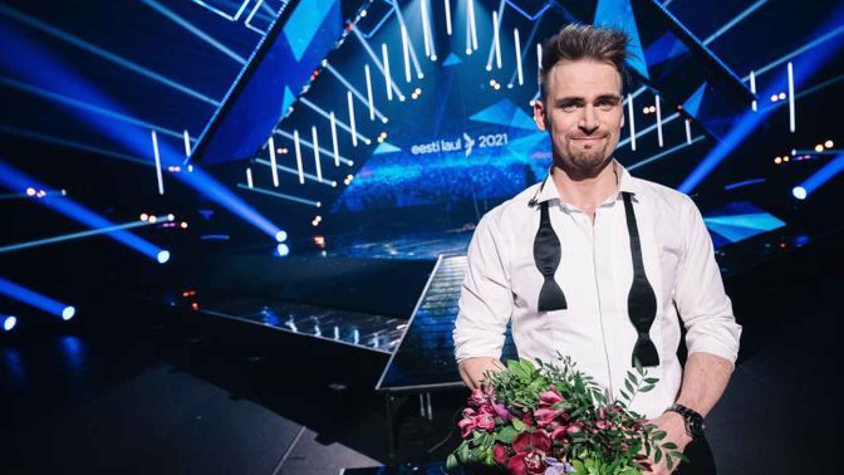 Uku Suviste, representante de Estonia en Eurovisión 2021, en la final del 'Eesti Laul'.