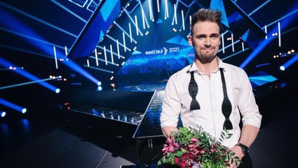 Uku Suviste, representante de Estonia en Eurovisión 2021, en la final del 'Eesti Laul'.