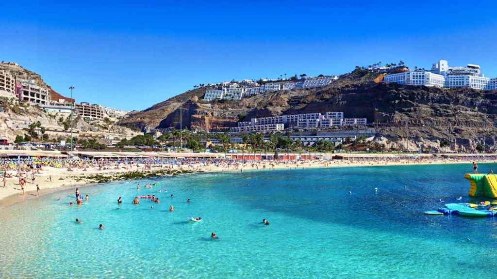 Playa de la Bahía de Amadores en Gran Canaria