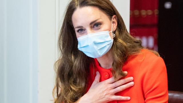 Kate Middleton, este viernes en la National Portrait Gallery, en el centro de Londres.