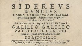 El 'Sidereus nuncius', la obra robada de Galileo.