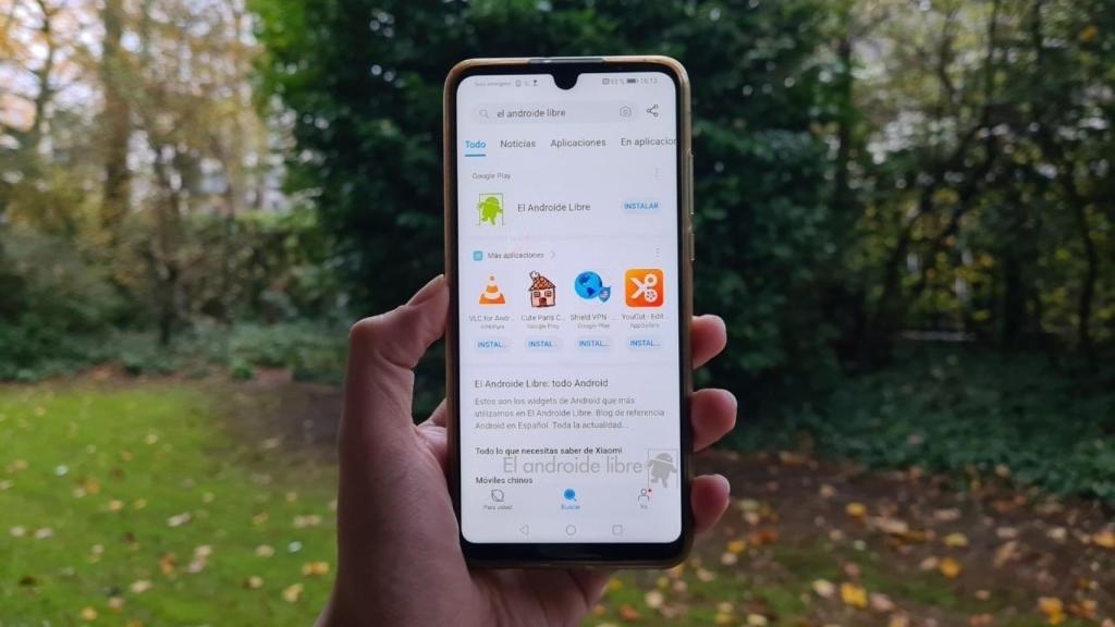 Cómo añadir el widget de búsqueda Petal Search a la pantalla de inicio en Huawei