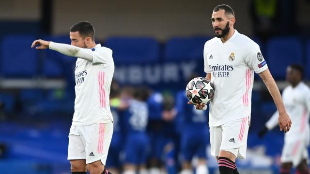 Hazard y Benzema, en Champions League