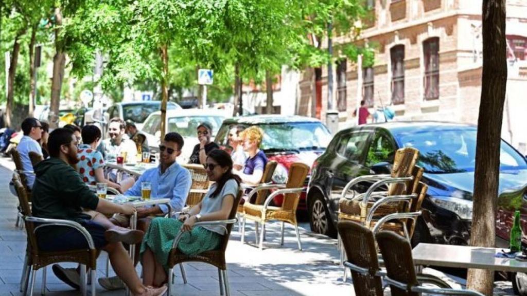 Una terraza en el centro de Madrid. Efe