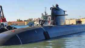 El S-81 ha tocado mar este viernes en el astillero de Navantia en Cartagena (Murcia).
