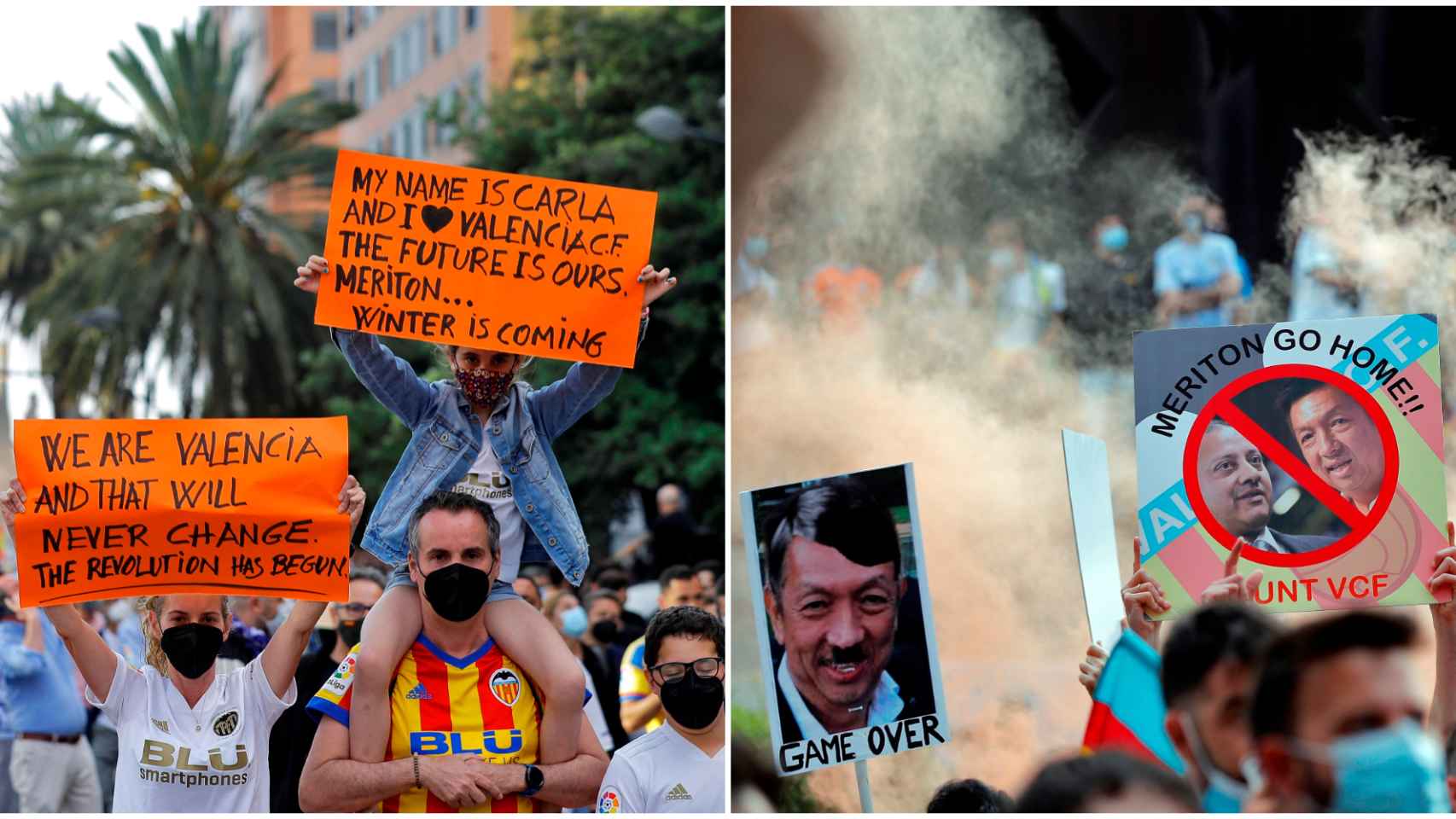Protestas en Valencia contra Lim y Murthy