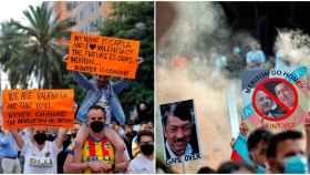 Protestas en Valencia contra Lim y Murthy