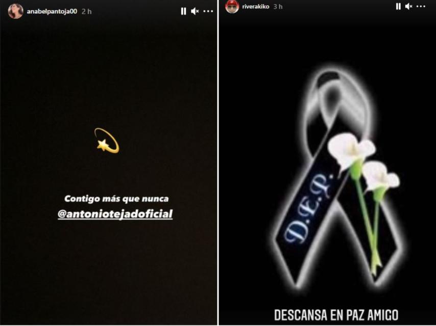 Kiko Rivera y Anabel Pantoja dan el pésame a Antonio Tejado en las redes sociales.