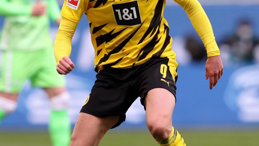 Erling Haaland, en un partido del Borussia Dortmund en la temporada 2020/2021