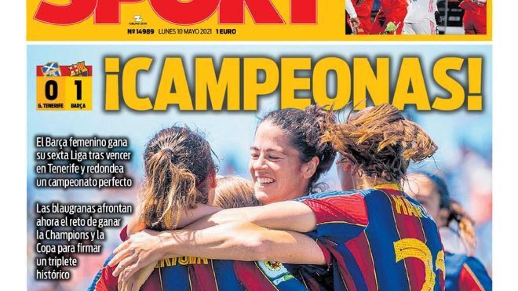 La portada del diario SPORT (10/05/2021)