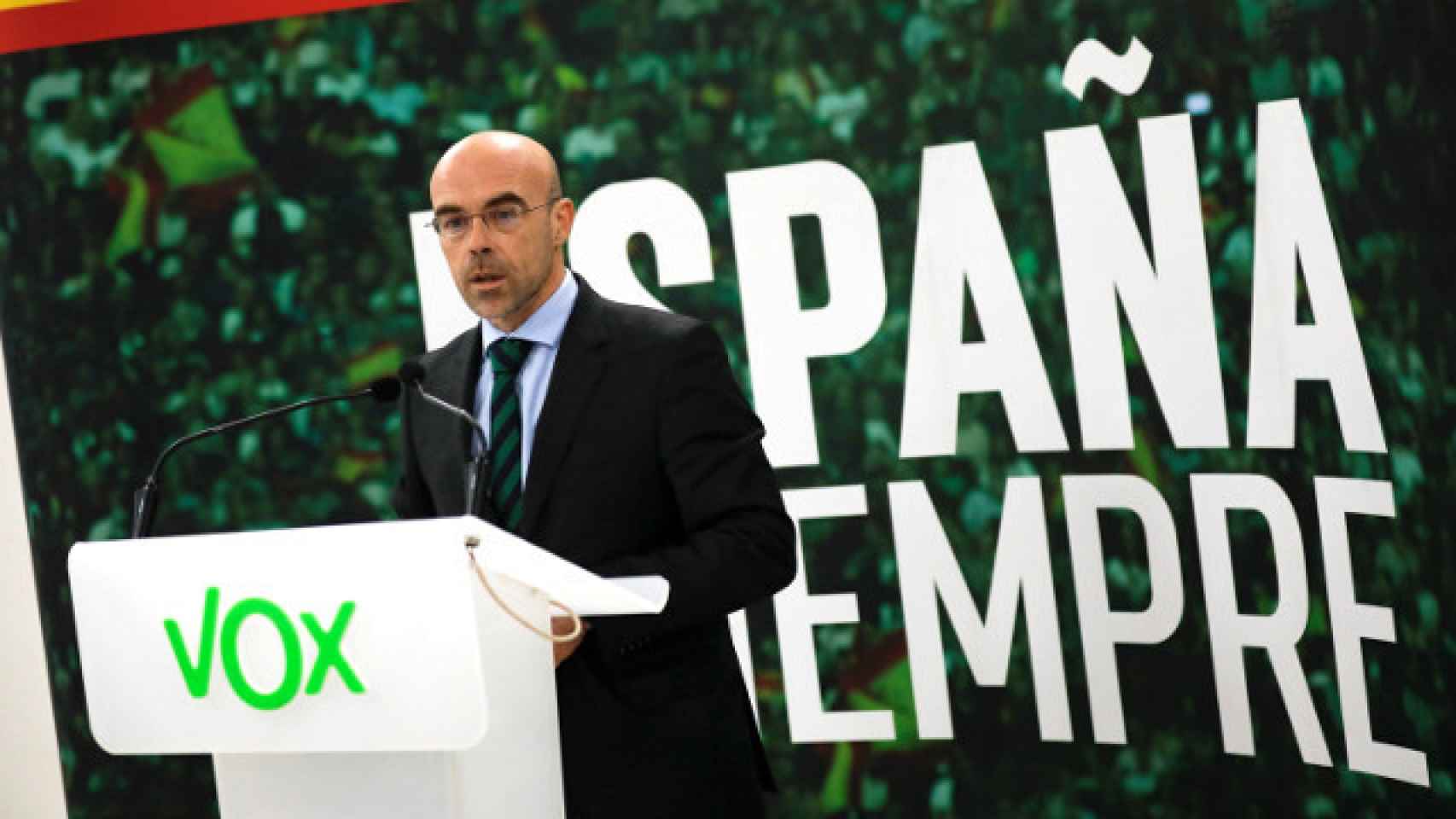 El portavoz de la dirección de Vox, el eurodiputado Jorge Buxadé, en una imagen de archivo. Efe