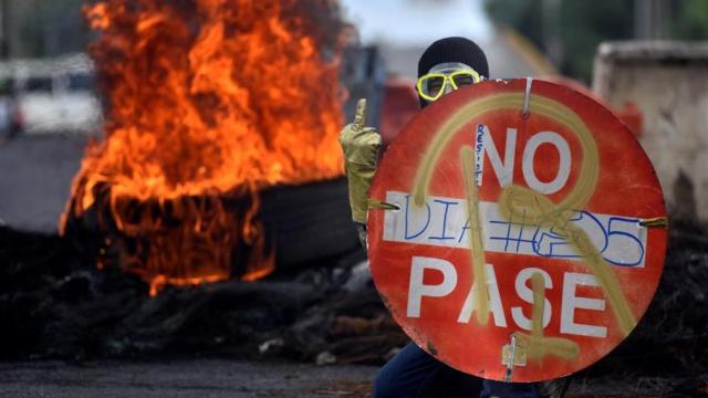 Protestas en Cali contra el Gobierno de Iván Duque.