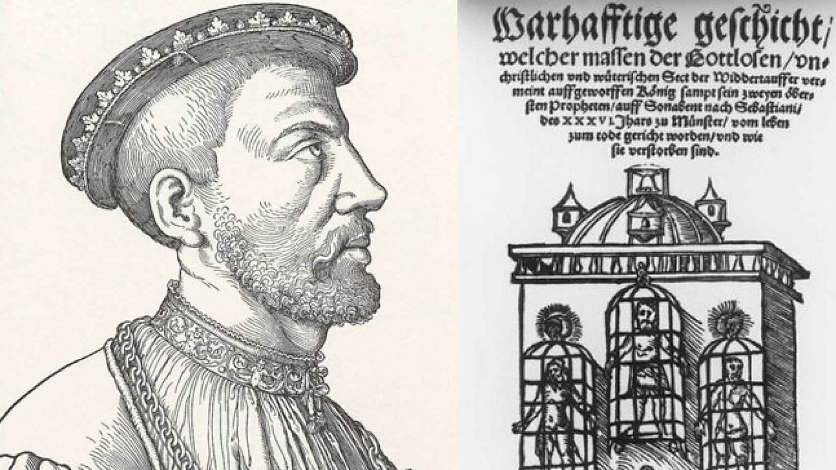 Juan de Leiden y las tres jaulas de la catedral