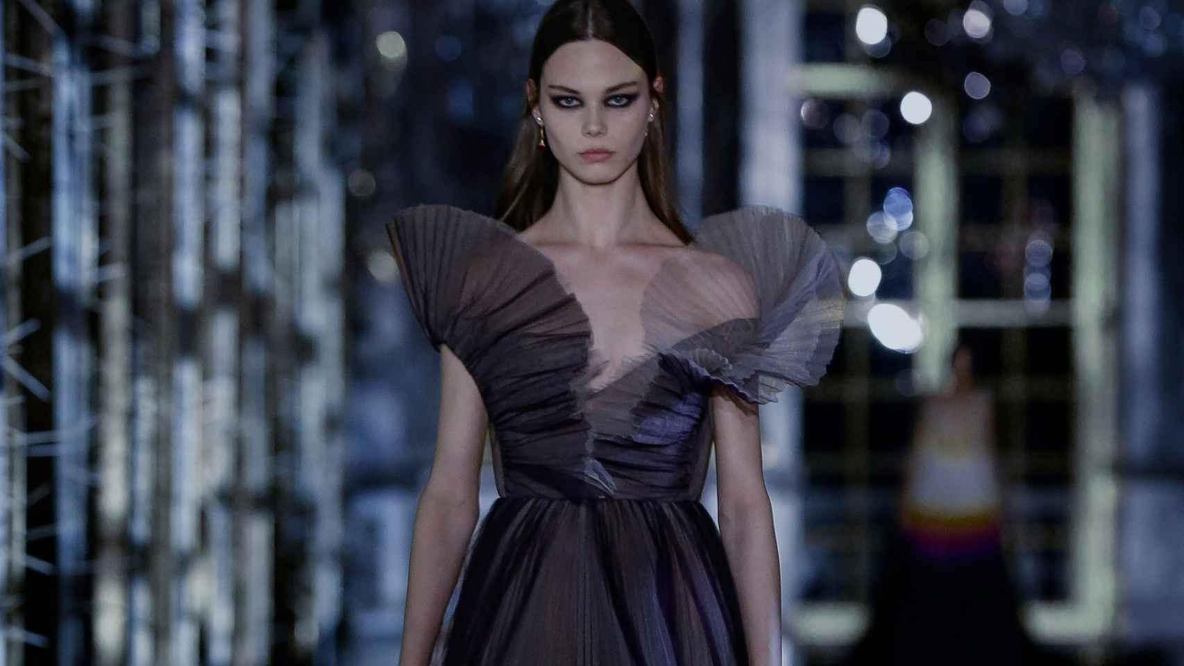 Modelo de Christian Dior en el desfile virtual del pasado mes de marzo.