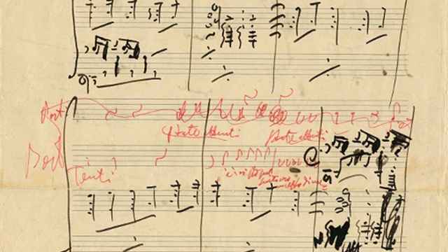 Partitura manuscrita de Puccini de 'La fanciulla del west' (1908)