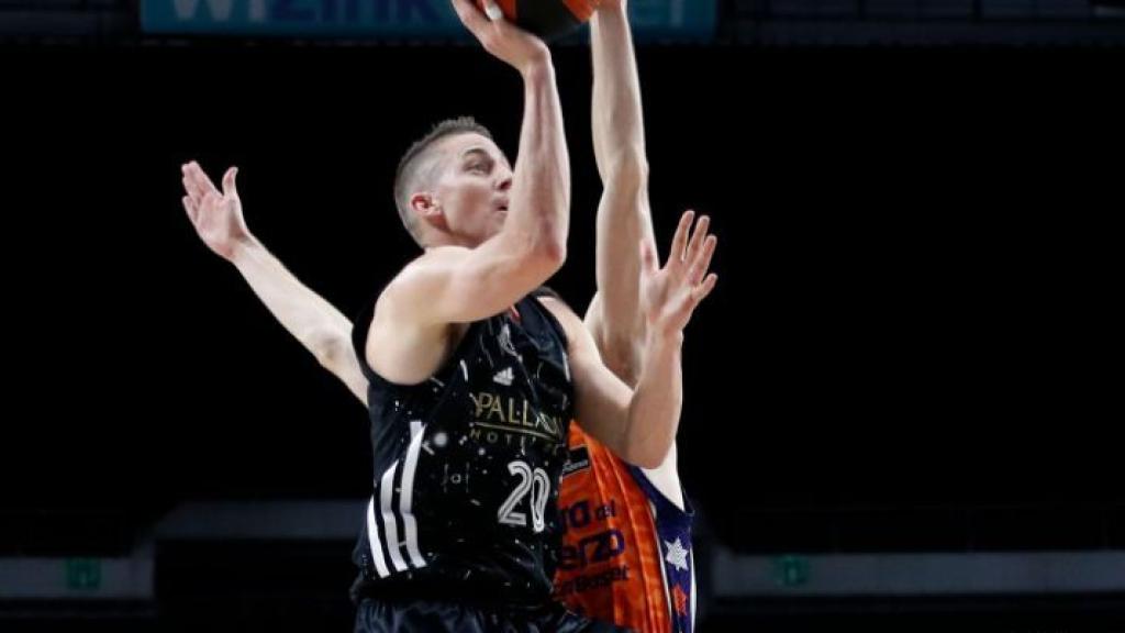 Jaycee Carroll, en un partido del Real Madrid de Baloncesto