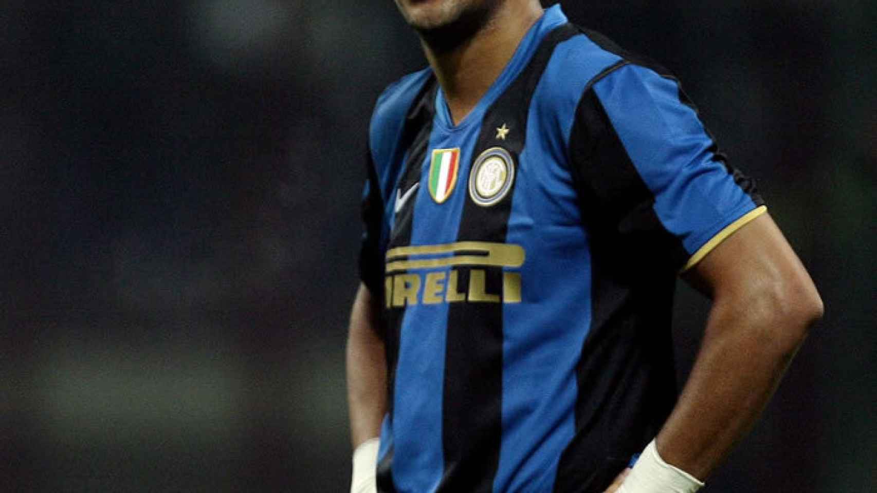 Adriano Leite, en un partido del Inter de Milán