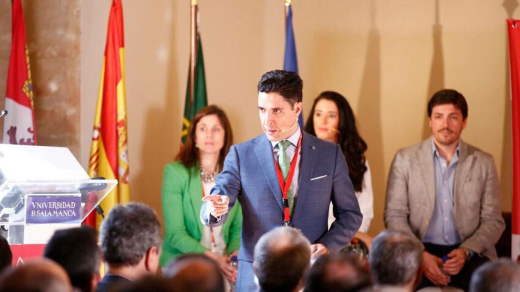 Emilio Corchado, CEO de Startup Olé, durante una de las ediciones pasadas de este evento.