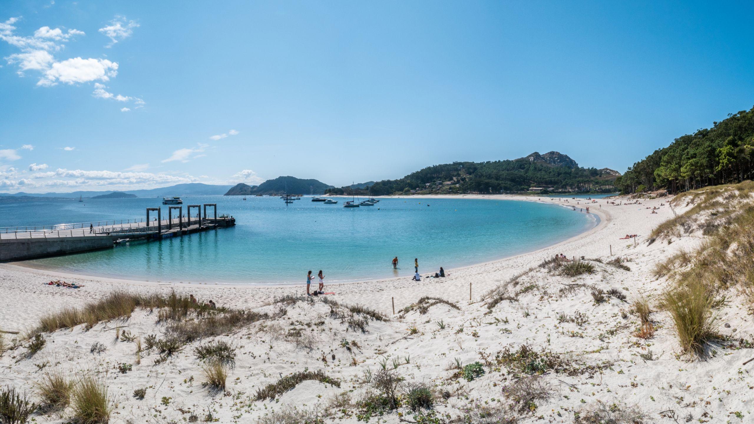 Playa de Rodas, en las Islas Cíes. Foto: Shutterstock