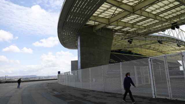 Vista general del Estadio do Dragao en Oporto