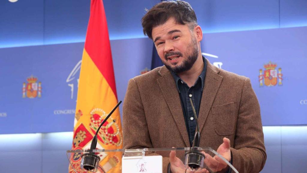 Rufián en imagen de archivo en el Congreso.