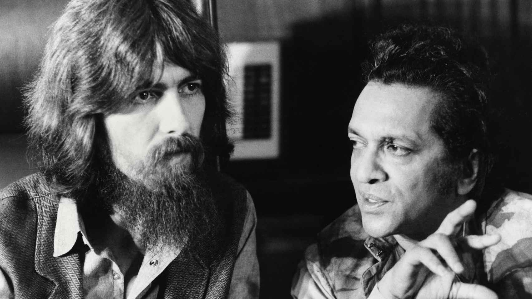 George Harrison y Ravi Shankar.