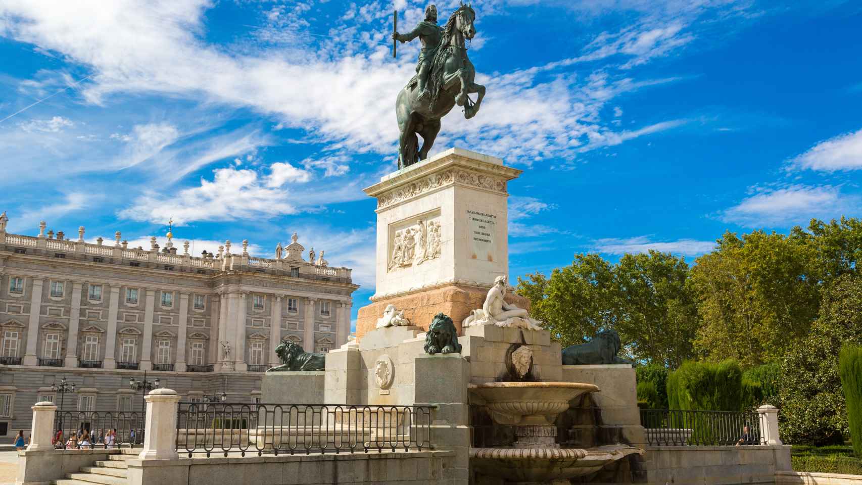 La estatua ecuestre de Felipe IV