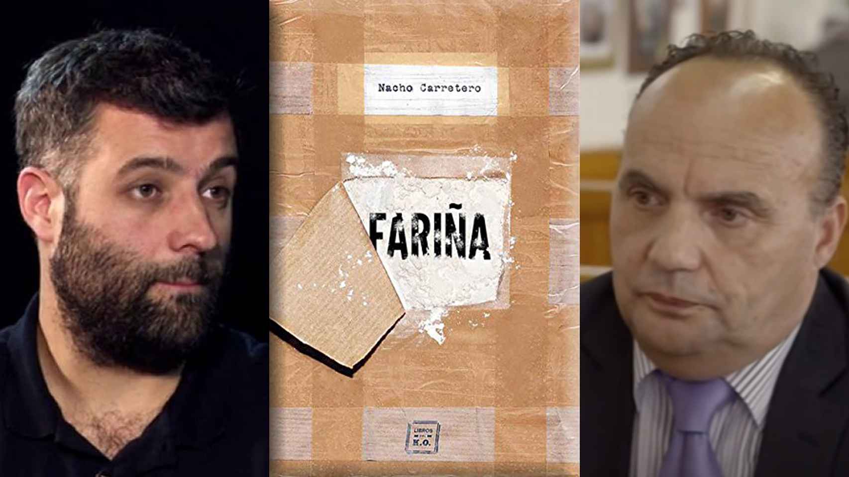 El autor del libro 'Fariña', Nacho Carretero, y el testigo protegido de la operación Nécora Manuel Fernández Padín.