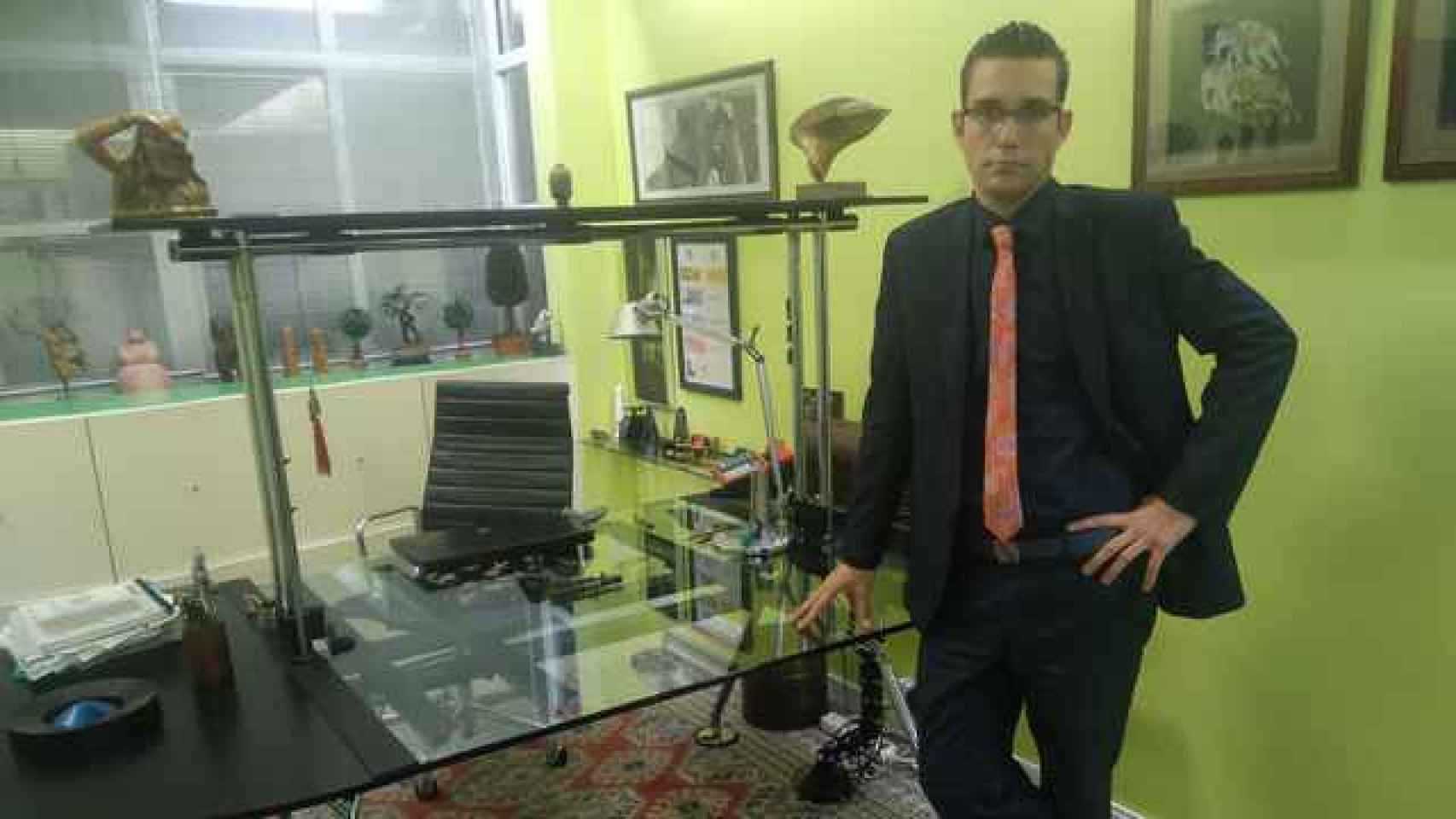El prestigioso penalista Raúl Pardo-Geijo en su despacho en la capital de Murcia.