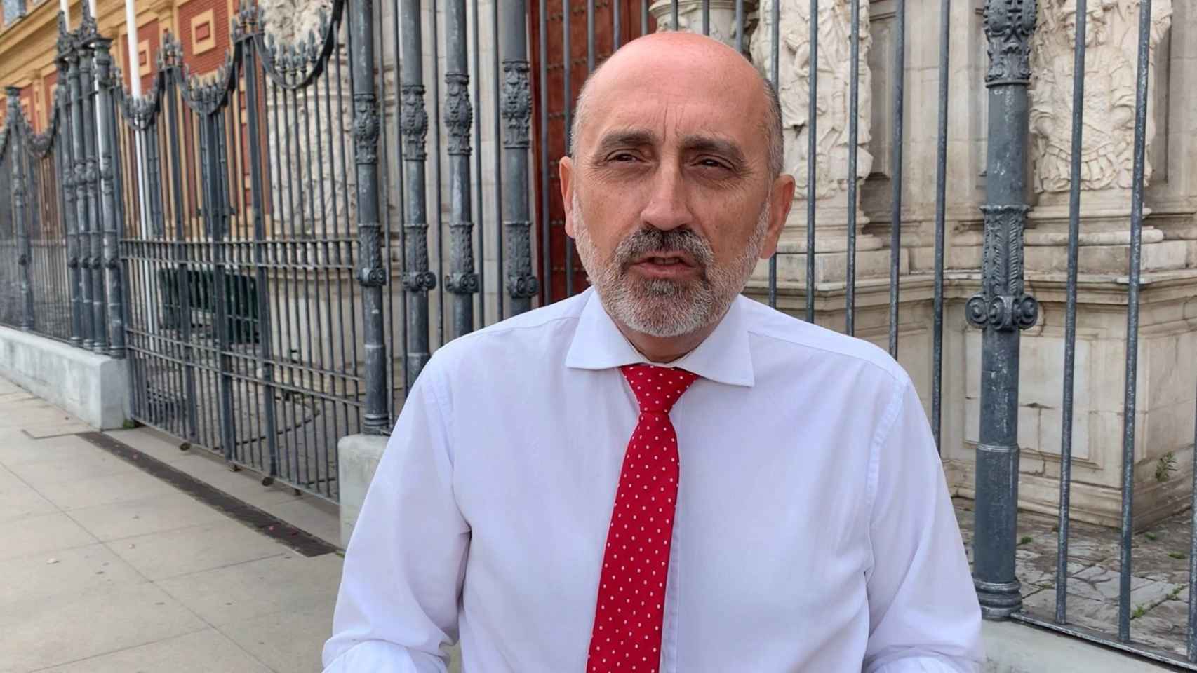 El precandidato a las primarias del PSOE andaluz Luis Ángel Hierro.