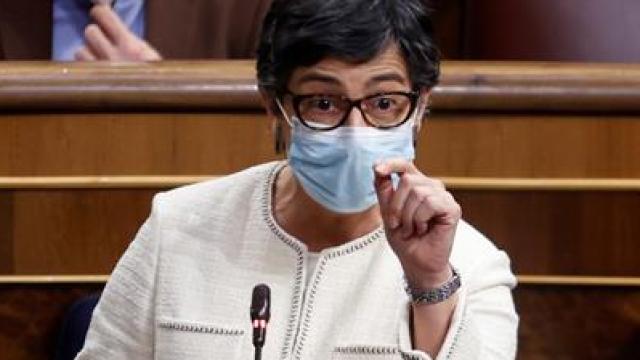 Arancha González Laya, ministra de Asuntos Exteriores, en el Congreso de los Diputados.