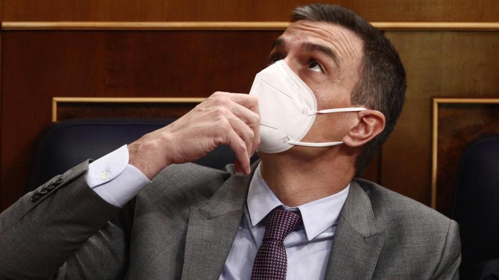 Pedro Sánchez, presidente del Gobierno, en el Congreso de los Diputados.