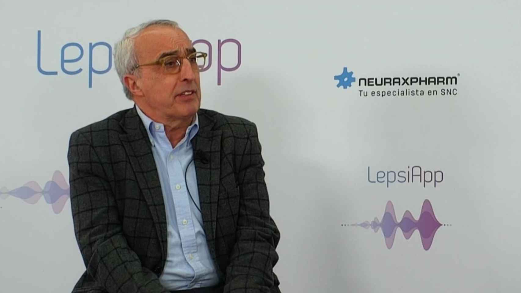 El doctor Javier Salas Puig, el día de la presentación de LepsiApp.