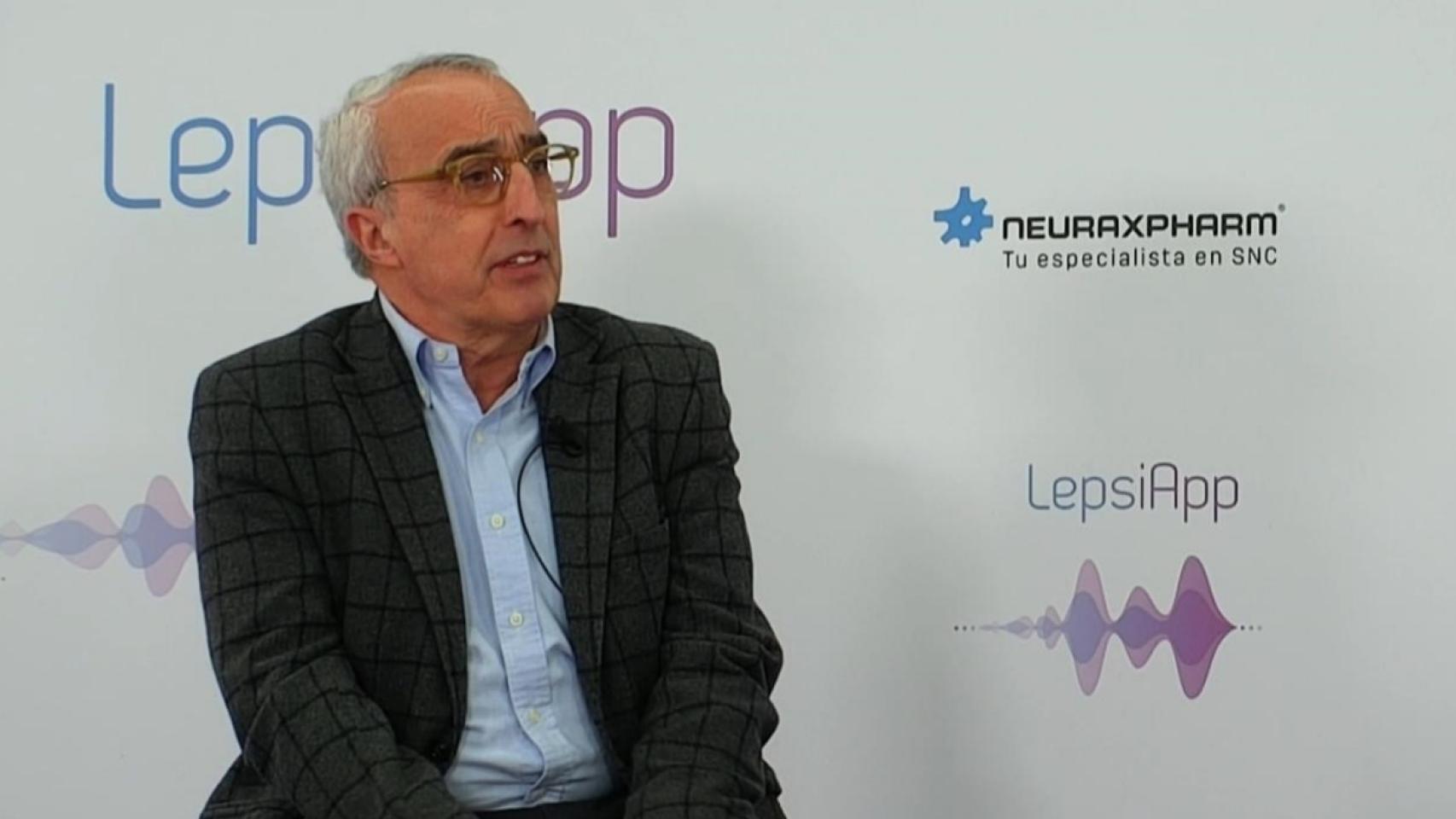 El doctor Javier Salas Puig, el día de la presentación de LepsiApp.