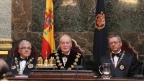 Juan Carlos I en la apertura del año judicial en 2012, en el Tribunal Supremo, al que ahora podría tener que volver.
