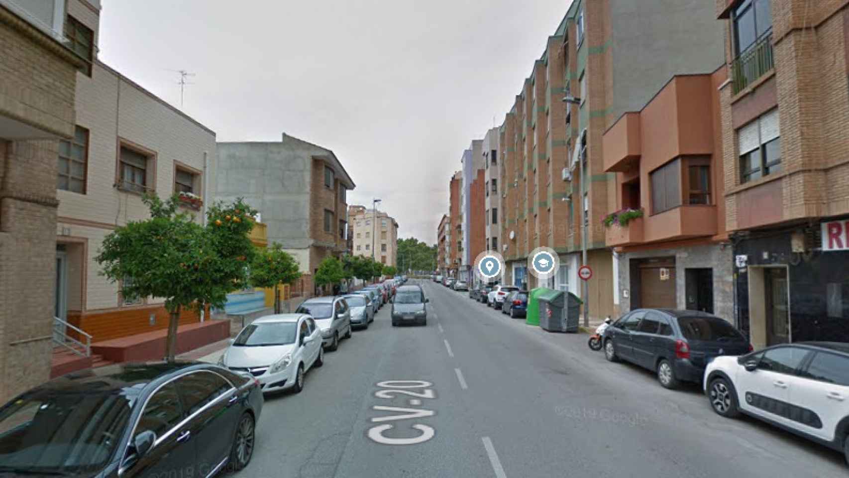 La avenida Montendre de Onda, Castellón, el lugar donde han sucedido los hechos.