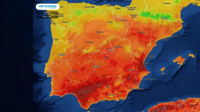 Máximas de temperaturas durante el fin de semana.