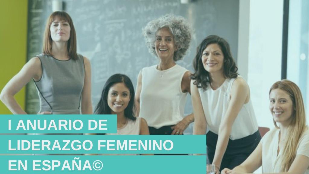 Cartel del evento de presentación del Anuario del Liderazgo Femenino en España.