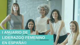 Cartel del evento de presentación del Anuario del Liderazgo Femenino en España.