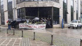 Protesta de trabajadores del naval e industria auxiliar.