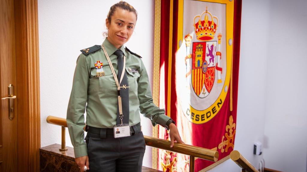 María José Garrido, capitán de la Guardia Civil, en el CESEDEN.