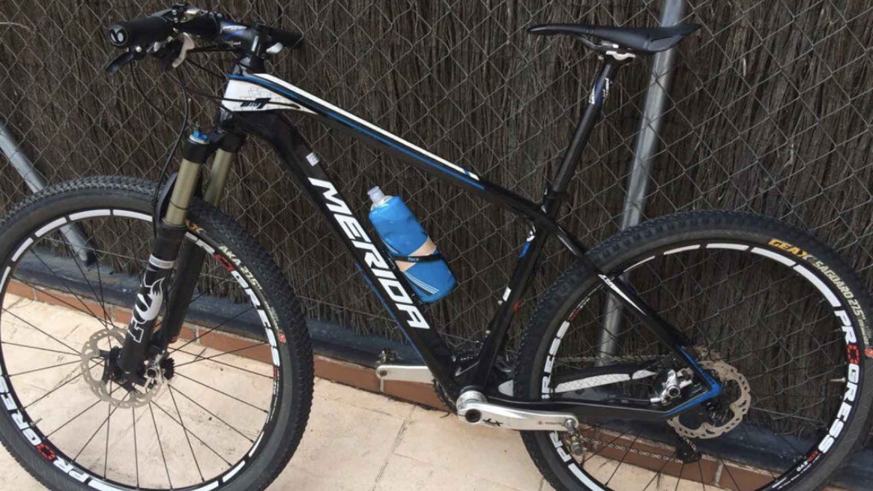 Una de las dos bicicletas que le robaron a Marta Bujosa, valorada en 5.000 euros.