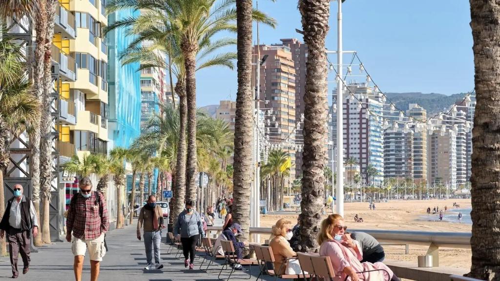 Paseo de Levante de Benidorm.