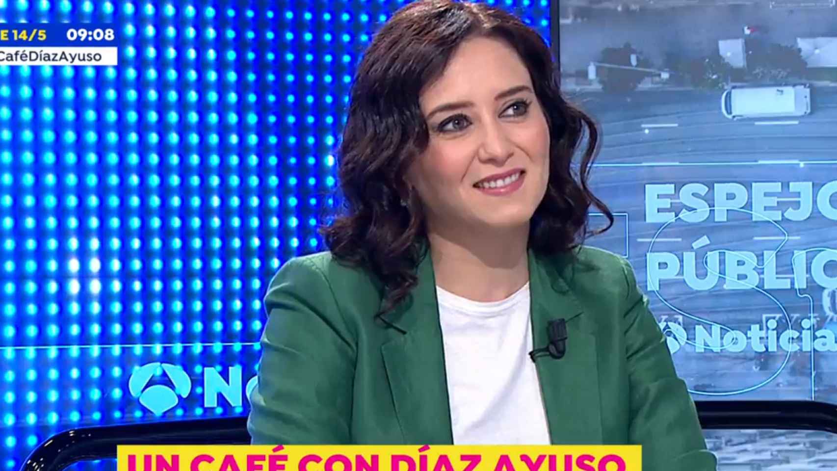 Isabel Díaz Ayuso, presidenta de la Comunidad de Madrid, en Antena 3.