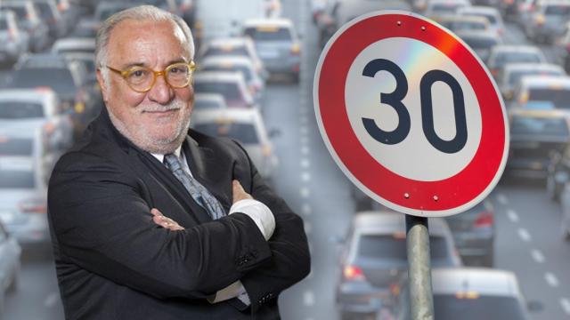 Pere Navarro, director de la DGT, en un fotomontaje.